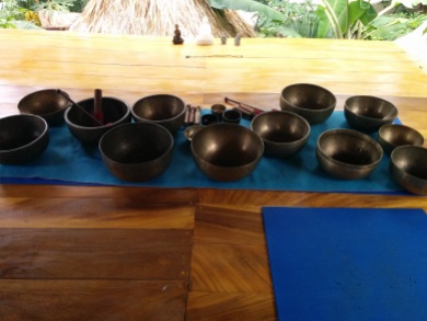 mastering how to play the singing bowls
